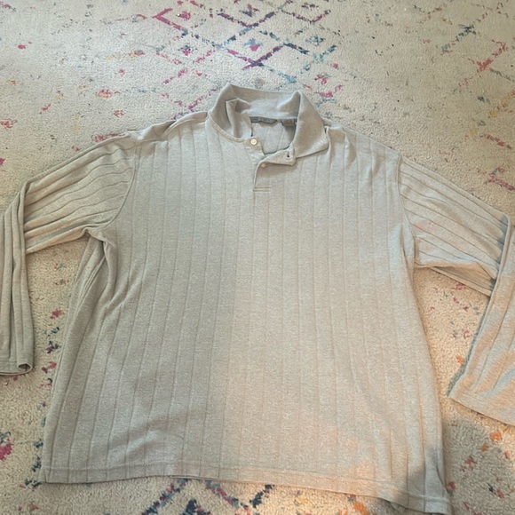Vintage Axist tan two button sweater, Men’s XL - Picture 5 of 5